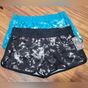 Burnside Black and Blue Tie-Dye Women's  Shorts